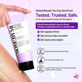 SOME BY MI Retinol Firming Body Cream application on skin