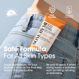 SOME BY MI V10 Hyal Air Fit Sunscreen SPF 50 lifestyle scene