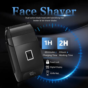Soonsell face shaver with dual-action blade head