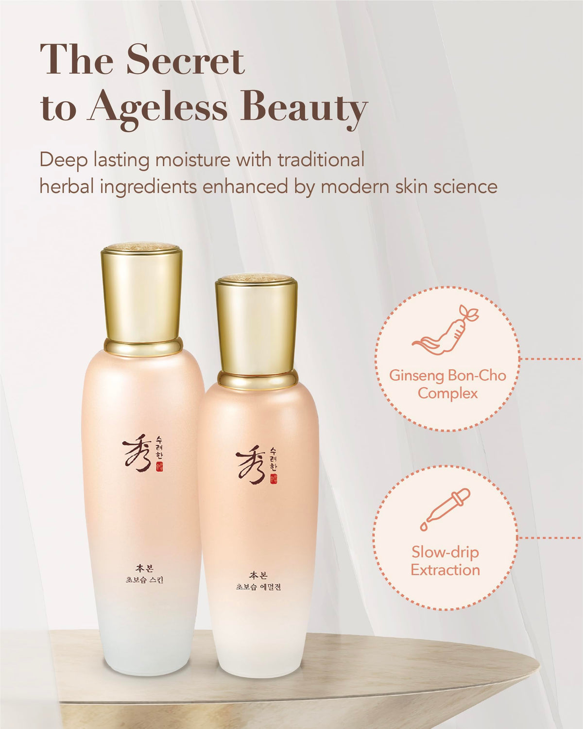 Sooryehan Bon Extra Moisture Toner and Emulsion Lotion bottles