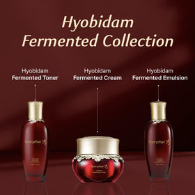 Sooryehan Hyobidam Eye Cream on a bathroom shelf