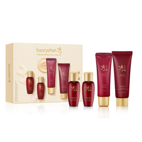 Sooryehan Hyobidam Fermented Skincare Trial Kit front view with all products