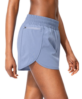 Soothfeel Women's Running Shorts Slate Blue back view
