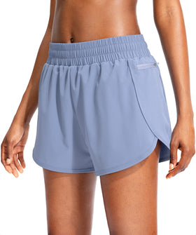 Soothfeel Women's Running Shorts Slate Blue front view