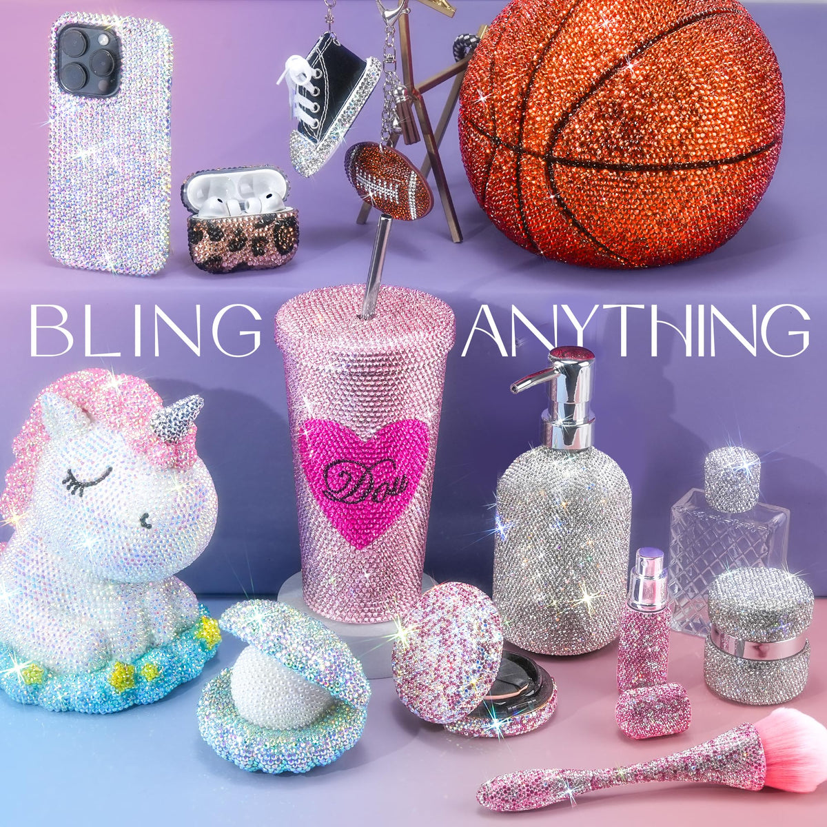 Sorting trays and spoon from LOTWOW Rhinestones Kit