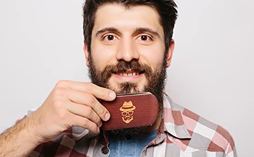 Sosoon Beard Brush packaging on a flat surface