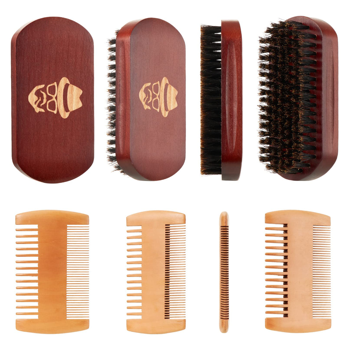Sosoon Beard Brush showing ergonomic design