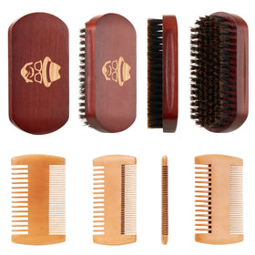 Sosoon Beard Brush showing ergonomic design
