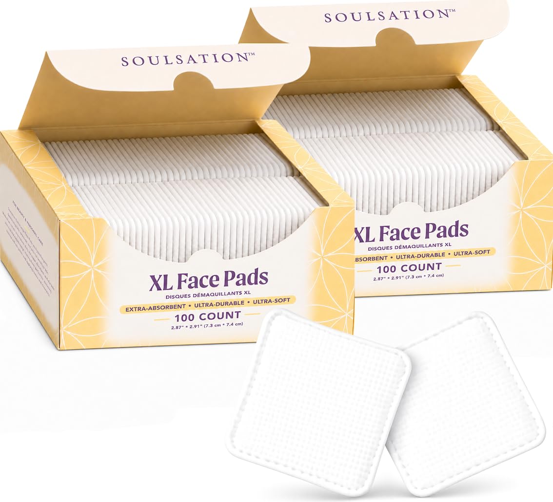 SOULSATION Extra Large Face Pads 200-Count front view