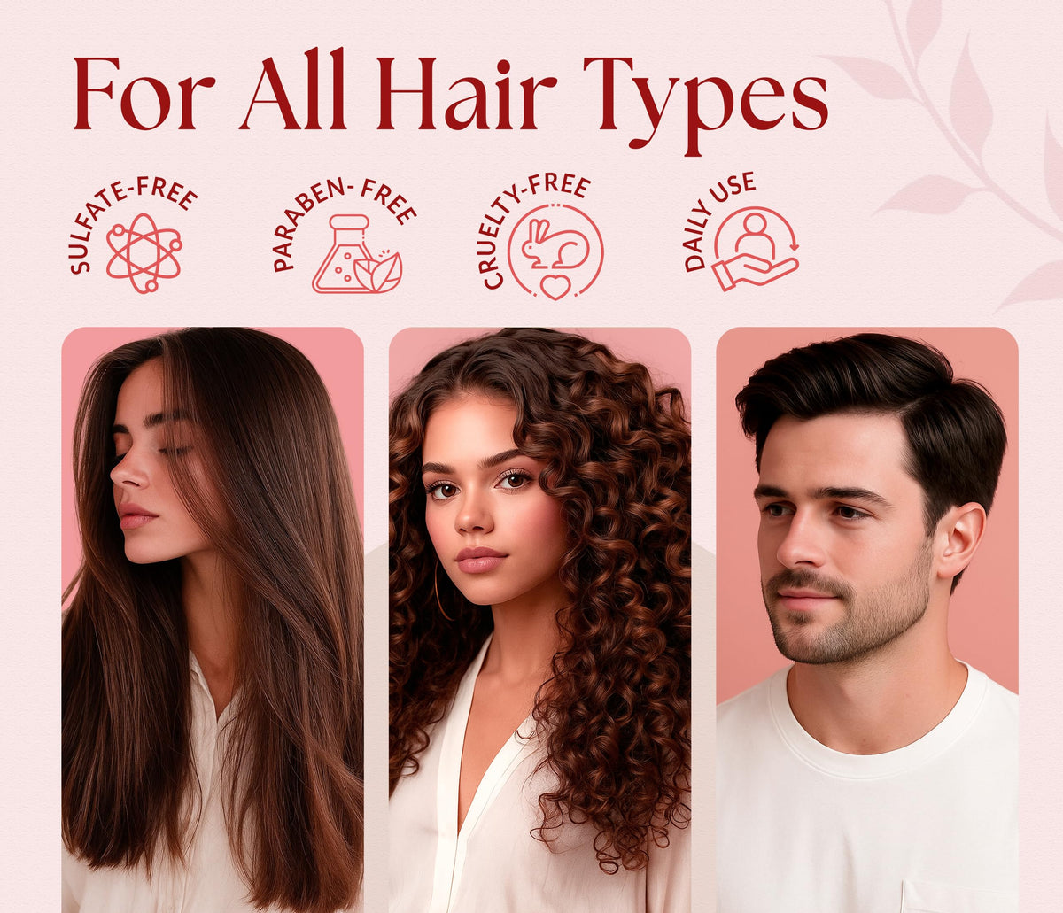 SOULSPA PURE Apple Cider Vinegar Biotin Conditioner applied to hair