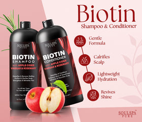 SOULSPA PURE Apple Cider Vinegar Biotin Conditioner front view, 16 fl oz
