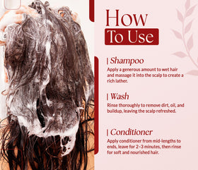 SOULSPA PURE Apple Cider Vinegar Biotin Shampoo and Conditioner set on bathroom shelf