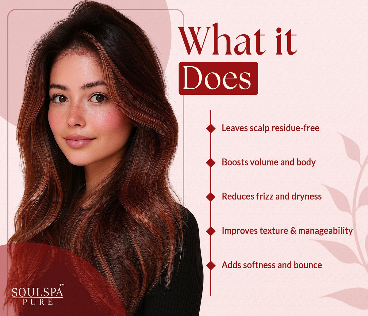 SOULSPA PURE Apple Cider Vinegar Biotin Shampoo and Conditioner set side view