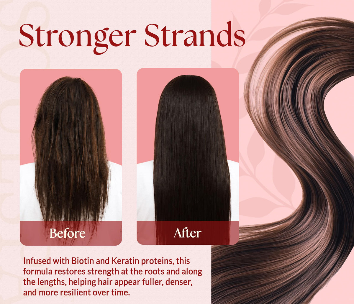 SOULSPA PURE Apple Cider Vinegar Biotin Shampoo being poured into hand