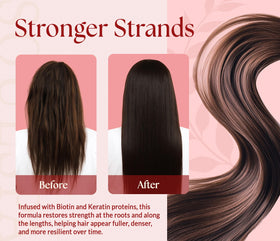 SOULSPA PURE Apple Cider Vinegar Biotin Shampoo being poured into hand