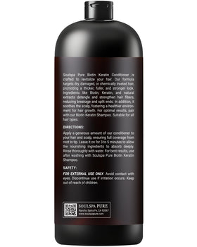 SOULSPA PURE Biotin Conditioner 16 fl oz packaging details
