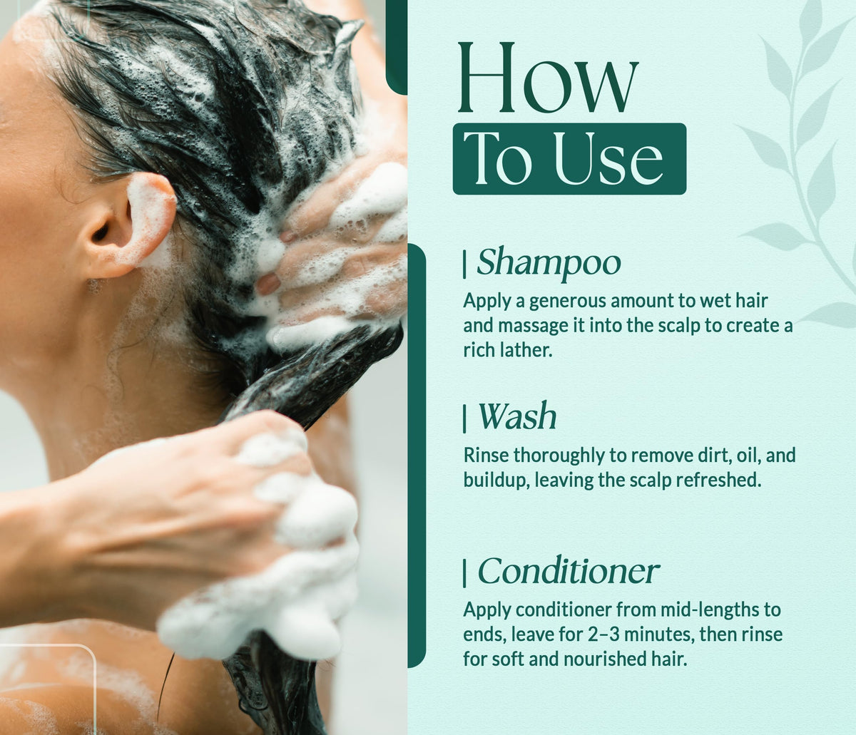 SOULSPA PURE Biotin Peppermint Shampoo and Conditioner with natural ingredients