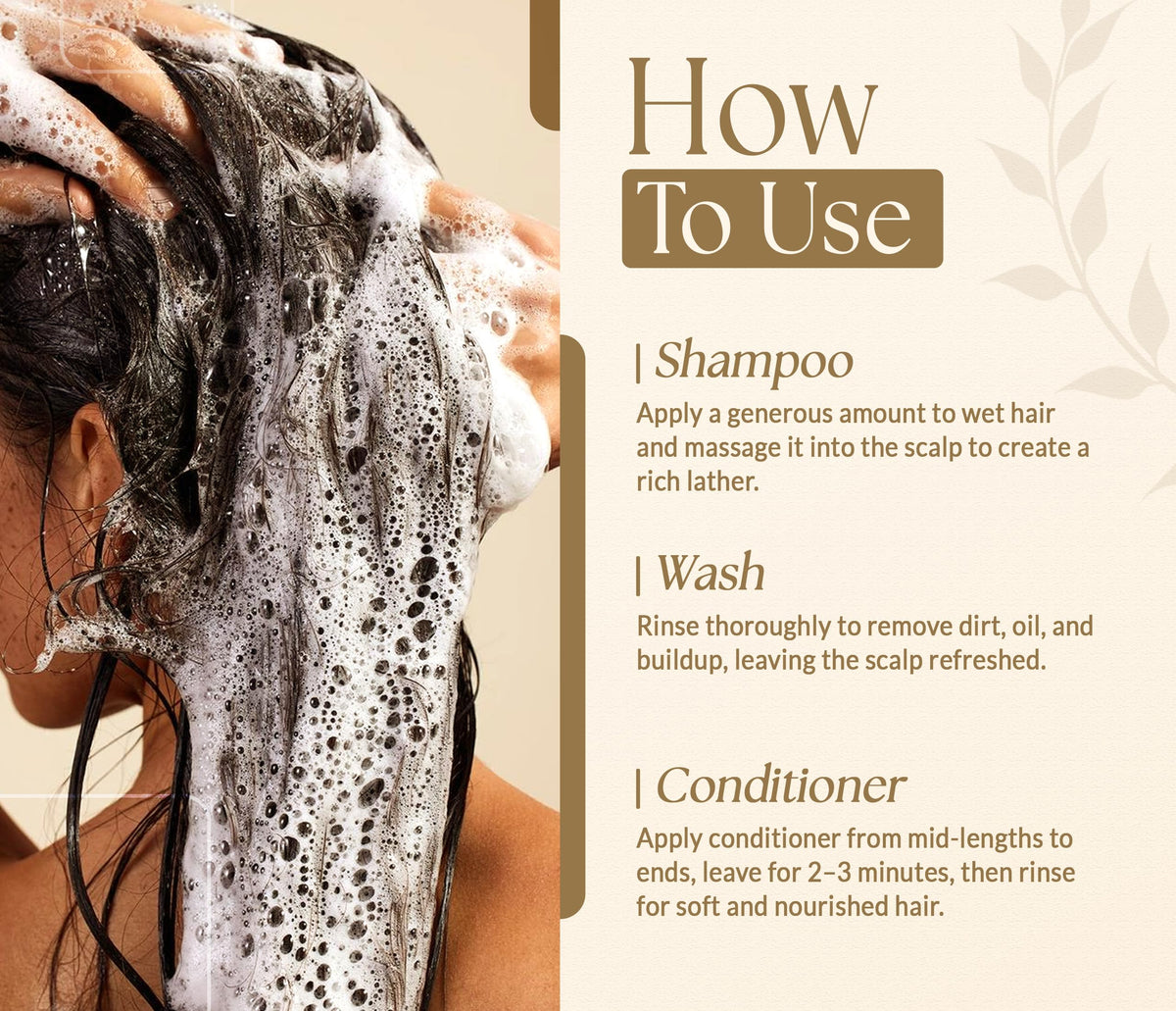 SOULSPA PURE Biotin Rice Water Shampoo and Conditioner with natural ingredients