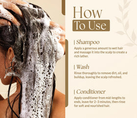 SOULSPA PURE Biotin Rice Water Shampoo and Conditioner with natural ingredients