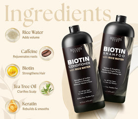 SOULSPA PURE Biotin Rice Water Shampoo back view