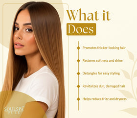 SOULSPA PURE Castor Oil & Black Seed Shampoo and Conditioner set side view