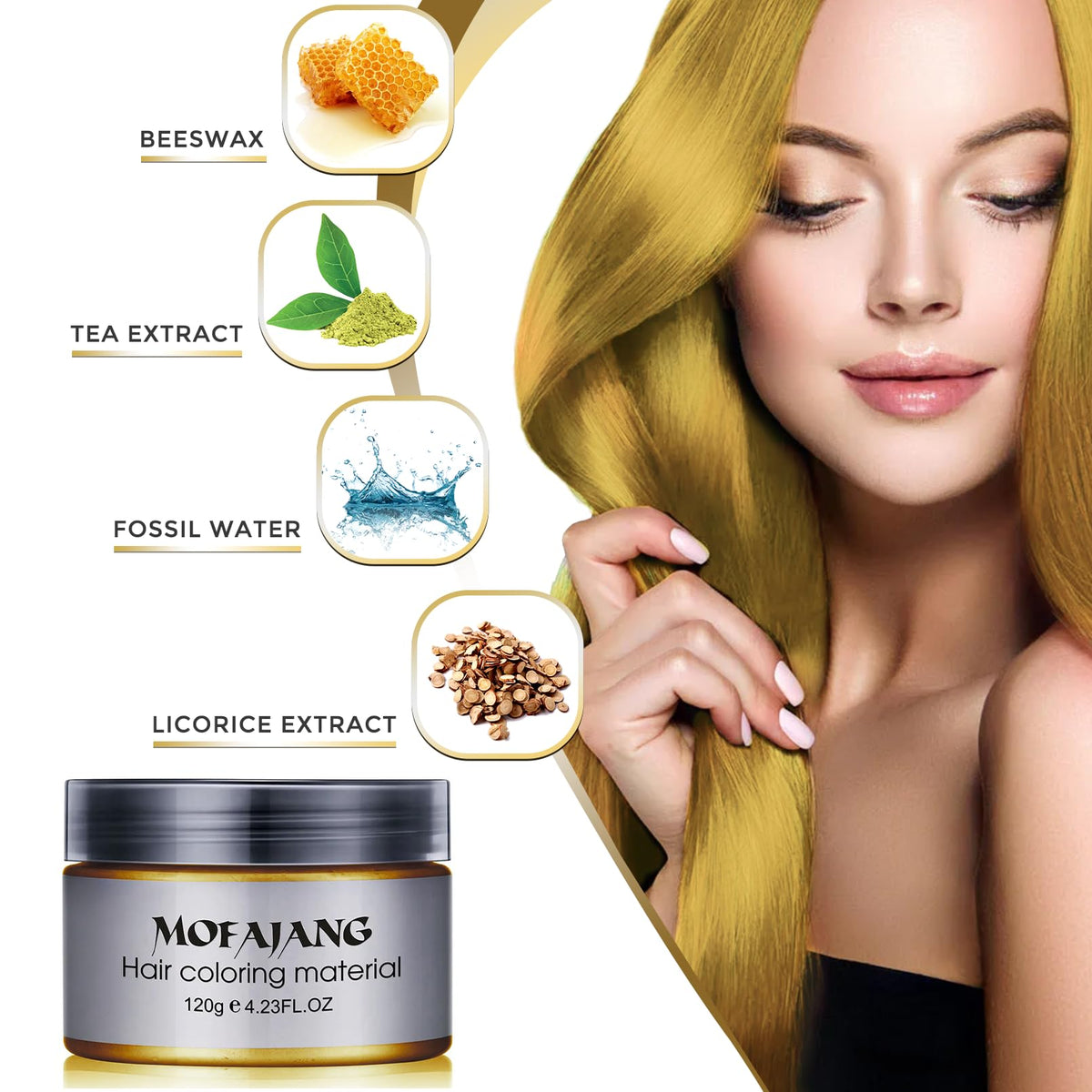 SOVONCARE Gold Hair Color Wax 4.23 oz back view
