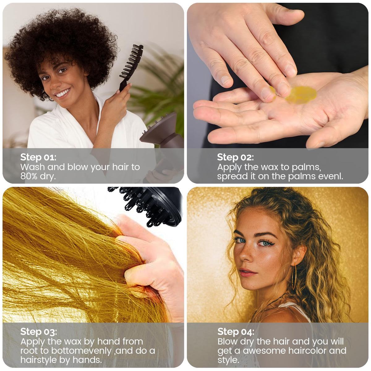 SOVONCARE Gold Hair Color Wax texture close-up