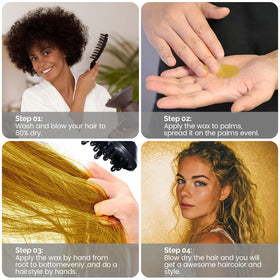 SOVONCARE Gold Hair Color Wax texture close-up