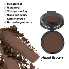 SOVONCARE Hairline Powder in use on hairline