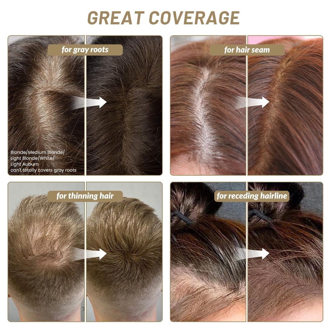 SOVONCARE Hairline Powder side view with packaging