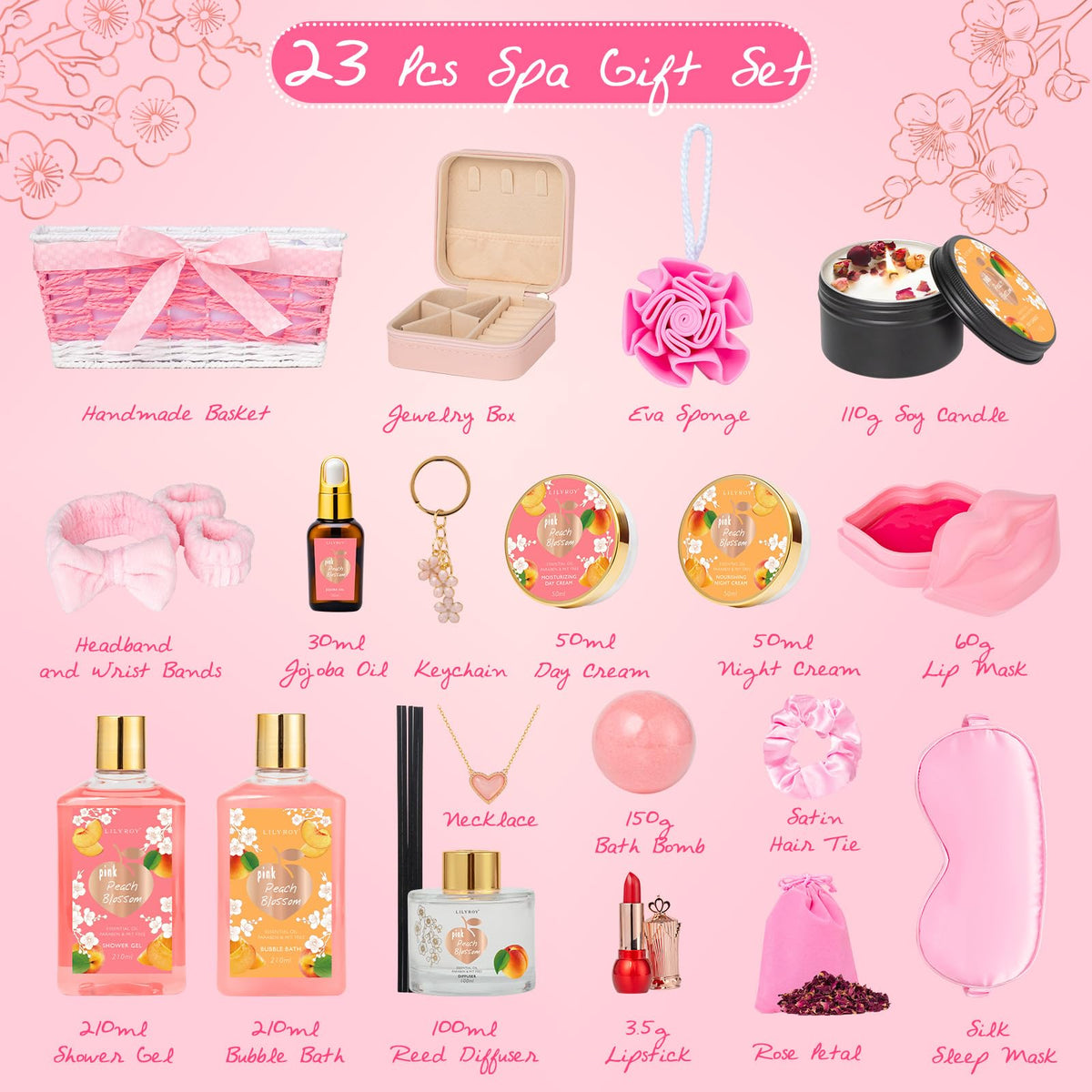 Soy candle and diffuser oil from the spa gift set