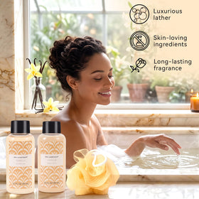 Spa Luxetique bubble bath bottle from the spa set