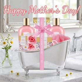spa luxetique Daisy Bath and Body Gift Set 8PCS elegant packaging