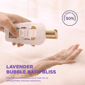 Spa Luxetique Lavender bath bombs displayed in basket