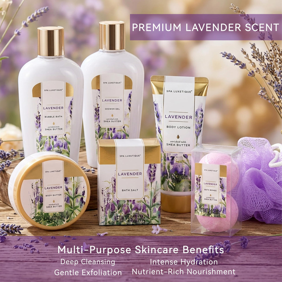 spa luxetique Lavender Body Lotion and Body Butter