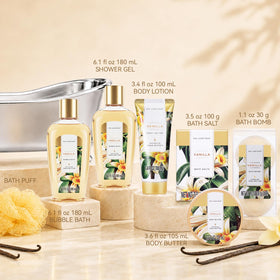spa luxetique shower gel and bubble bath in the set