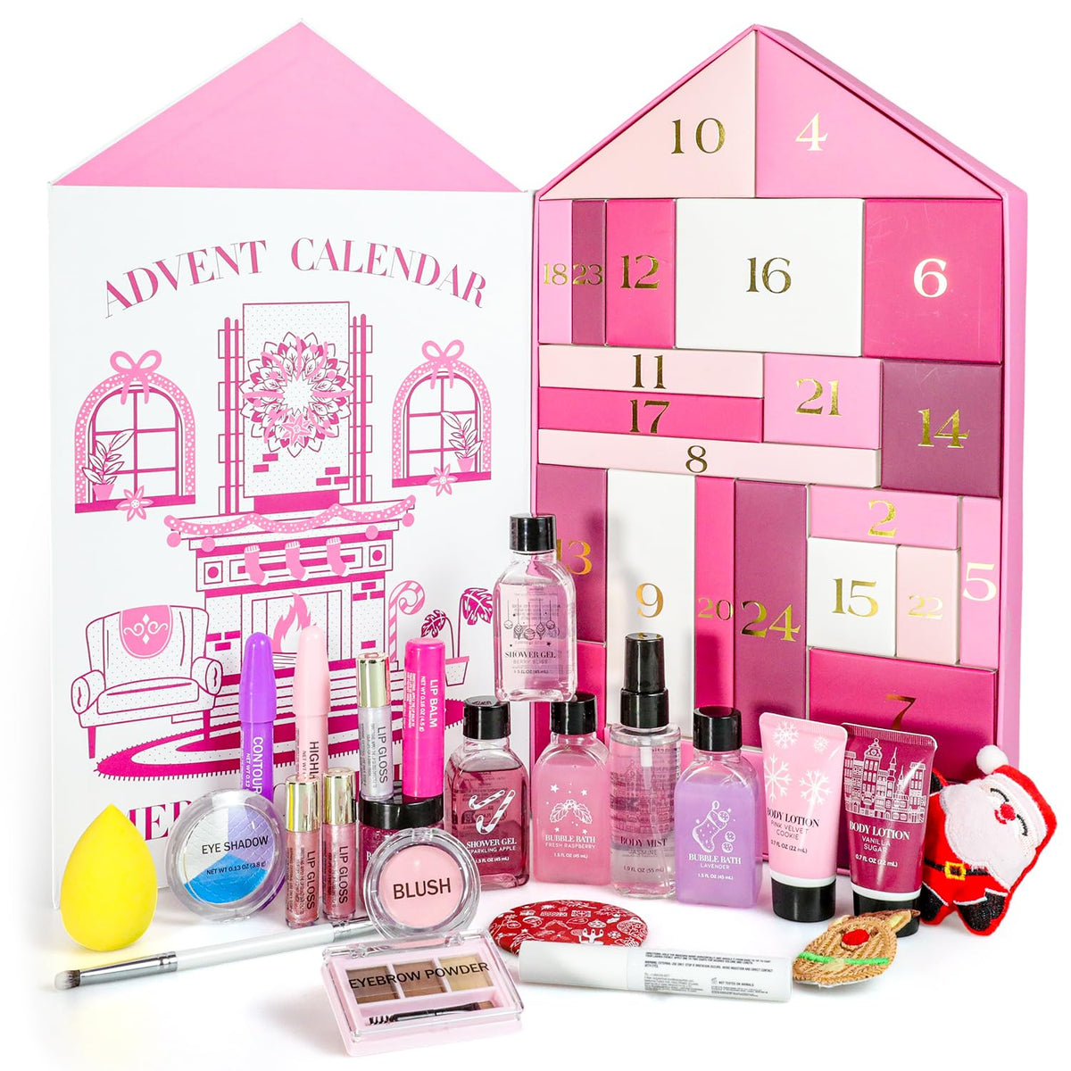SPA LUXETIQUE WORLD Makeup Advent Calendar 2026 front view with snowman design