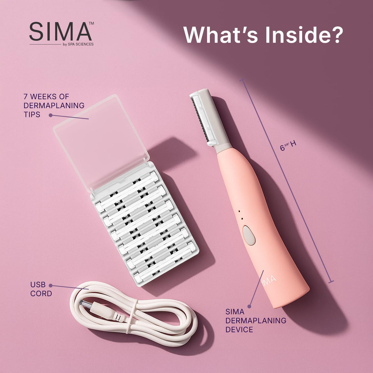 SPA SCIENCES SIMA Dermaplane Razor packaging