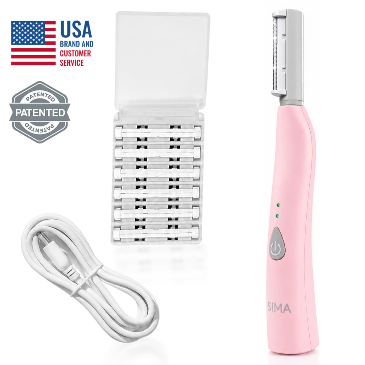 SPA SCIENCES SIMA Dermaplane Razor with USB charger