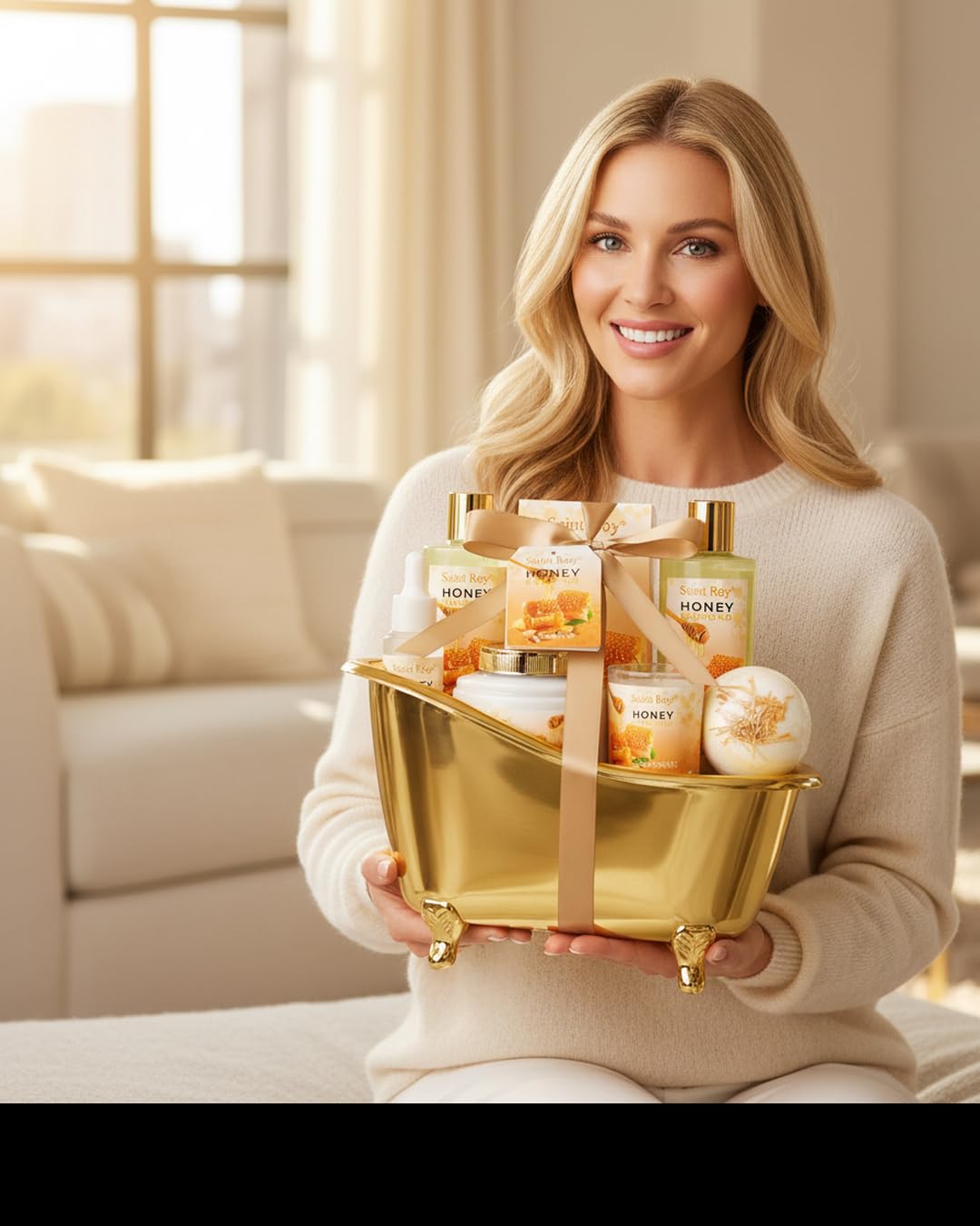 Spa Soy Candle included in the Saint Roy Shower Kit Gift Set