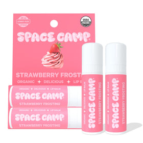 Space Camp Jumbo Lip Balm Strawberry Frosting front view