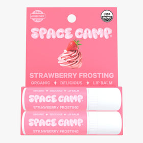 Space Camp Jumbo Lip Balm Strawberry Frosting packaging
