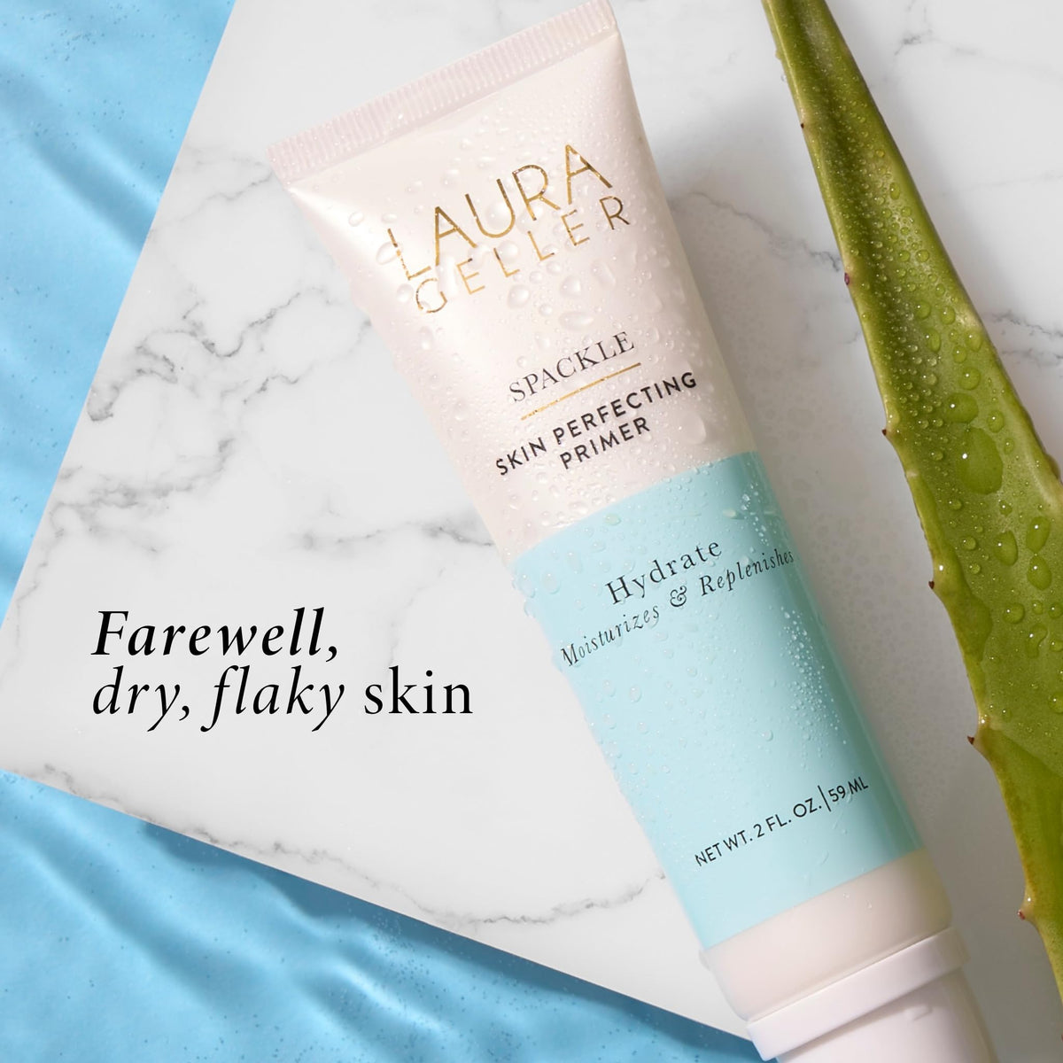 Spackle Hydrate Primer applied on skin