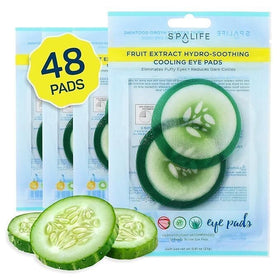 SpaLife Cooling Cucumber Eye Pads front view packaging