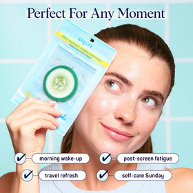 SpaLife Cooling Cucumber Eye Pads opened packaging