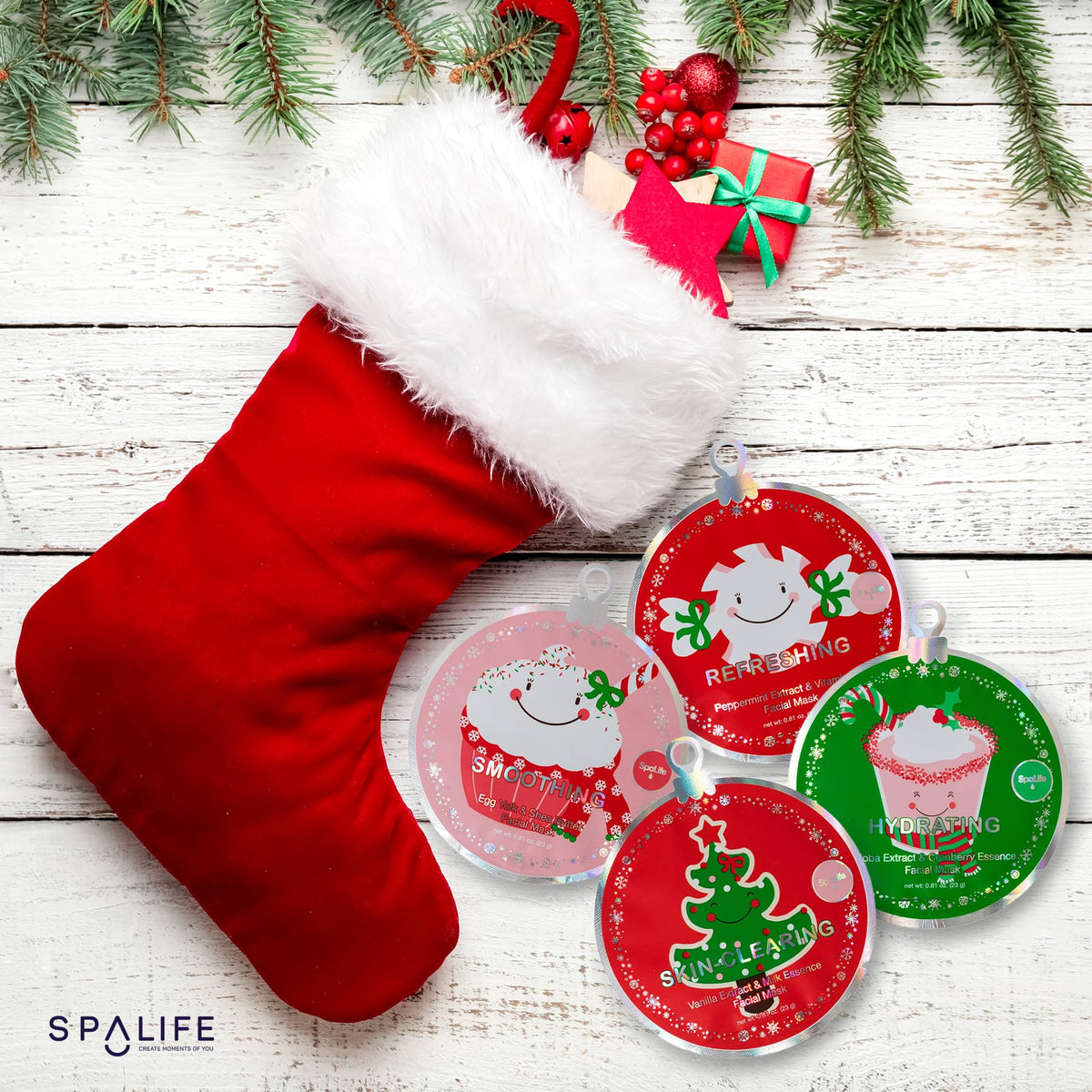 SpaLife face masks in a gift box