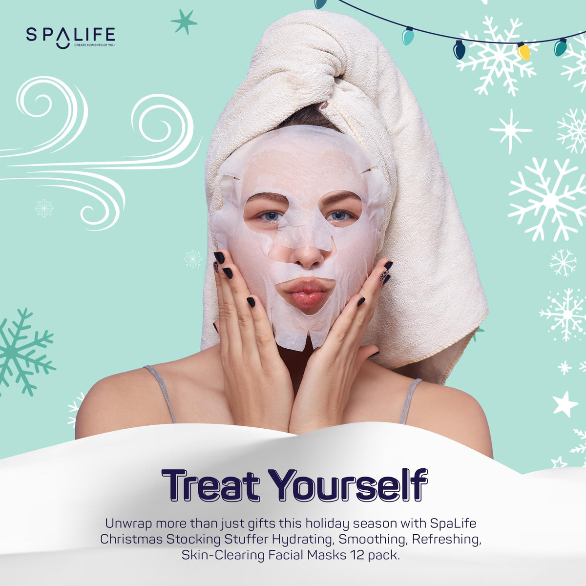 SpaLife face masks with Jojoba, Egg Yolk, Peppermint, and Vanilla