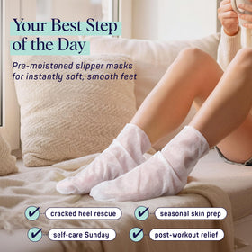 SpaLife foot masks showcasing their moisturizing properties