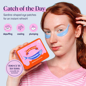 SpaLife hydrogel eye patches in reusable tin