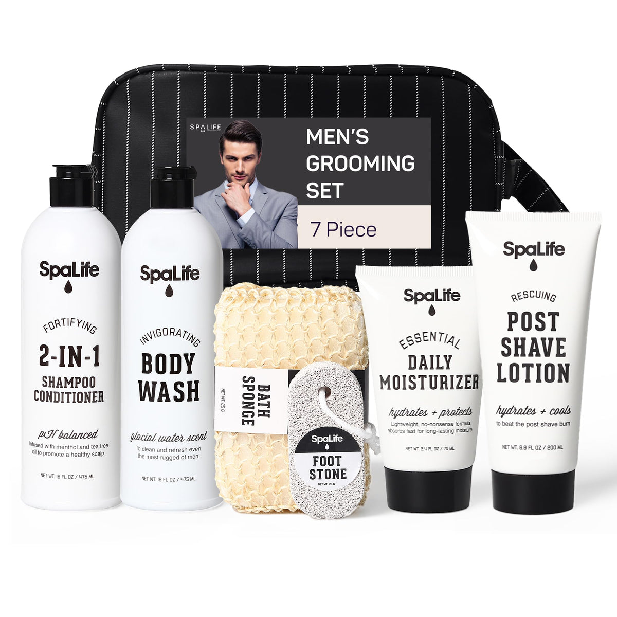 SpaLife Men's Body Care Gift Set packaging front view
